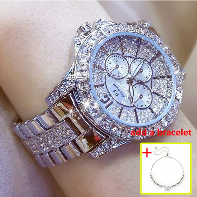 Watch Quartz Diamond Luxury