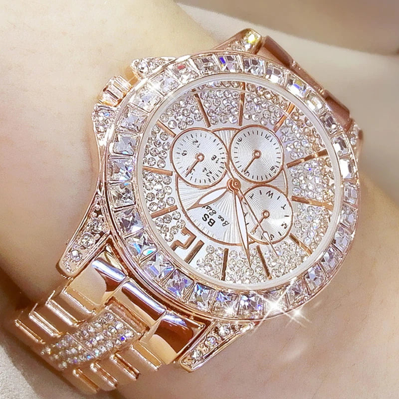 Watch Quartz Diamond Luxury
