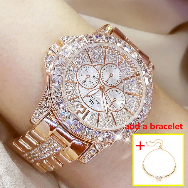 Watch Quartz Diamond Luxury