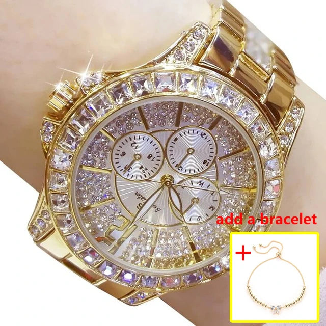 Watch Quartz Diamond Luxury
