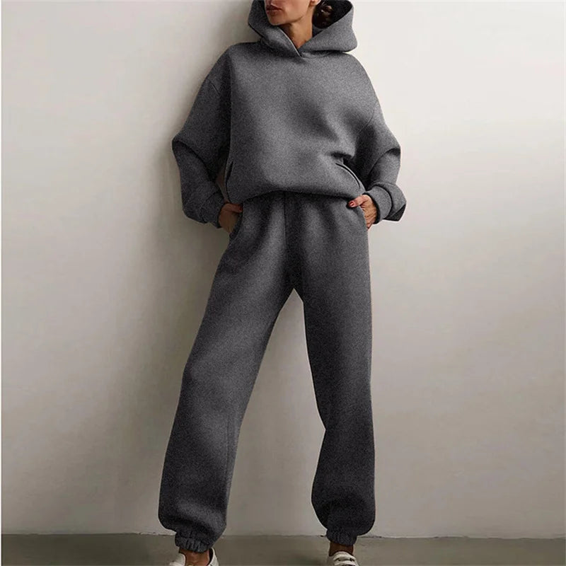 Warm Hoodie & Pant Set
