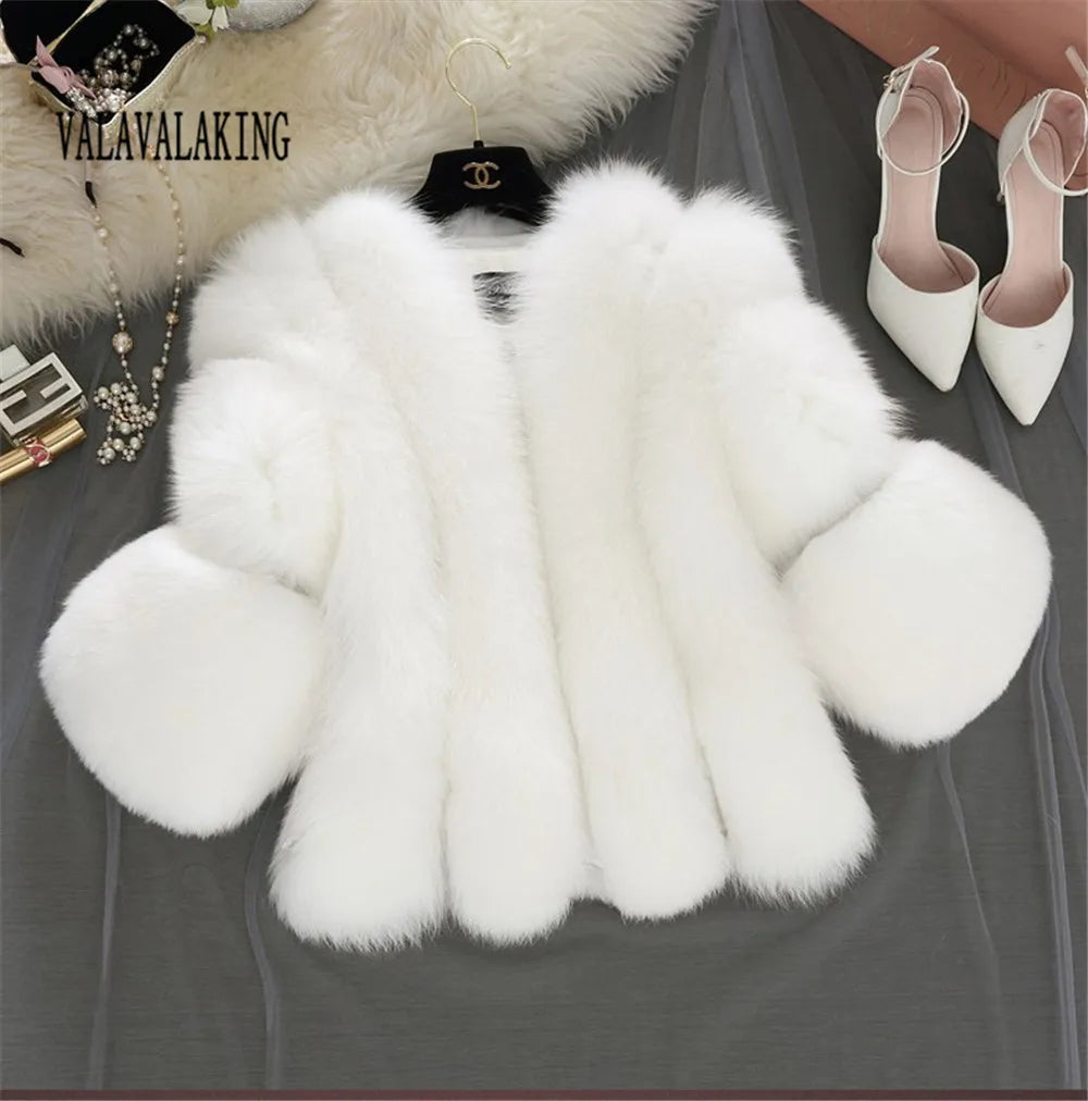 Elegant Long Sleeve Fluffy Cardigan Jacket