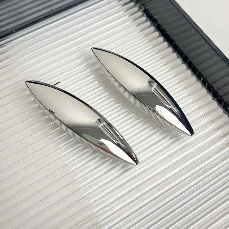 Vintage Gold Oval Stud Earrings