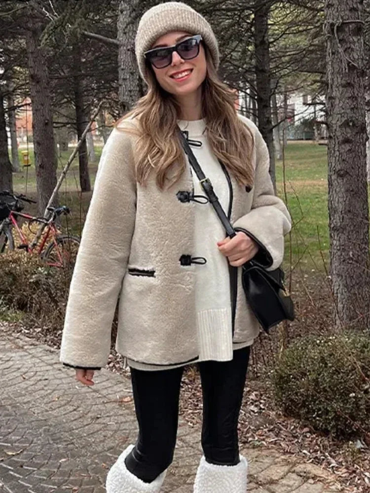 Loose Jacket Coat Retro