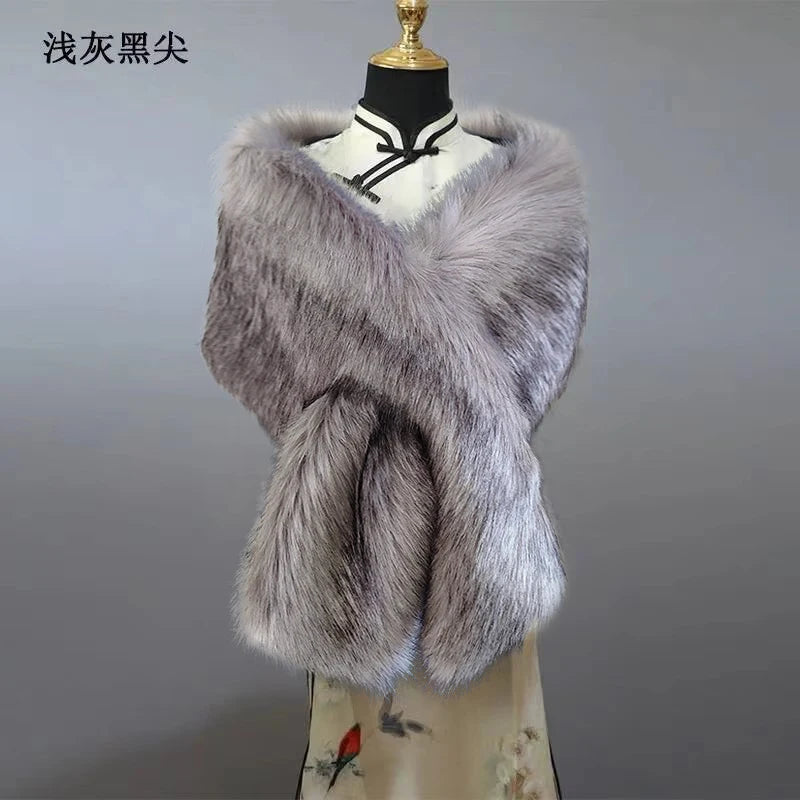 Winter Plush Shawl Wrap