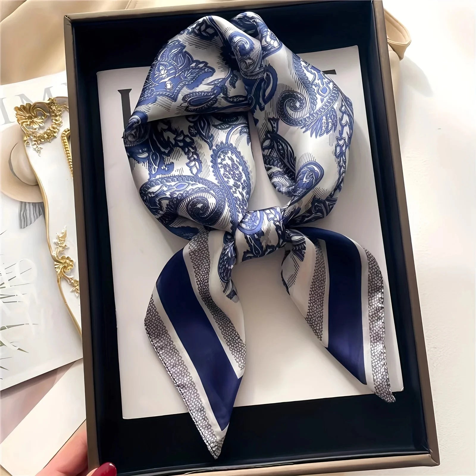 Luxe Square Silk Scarf