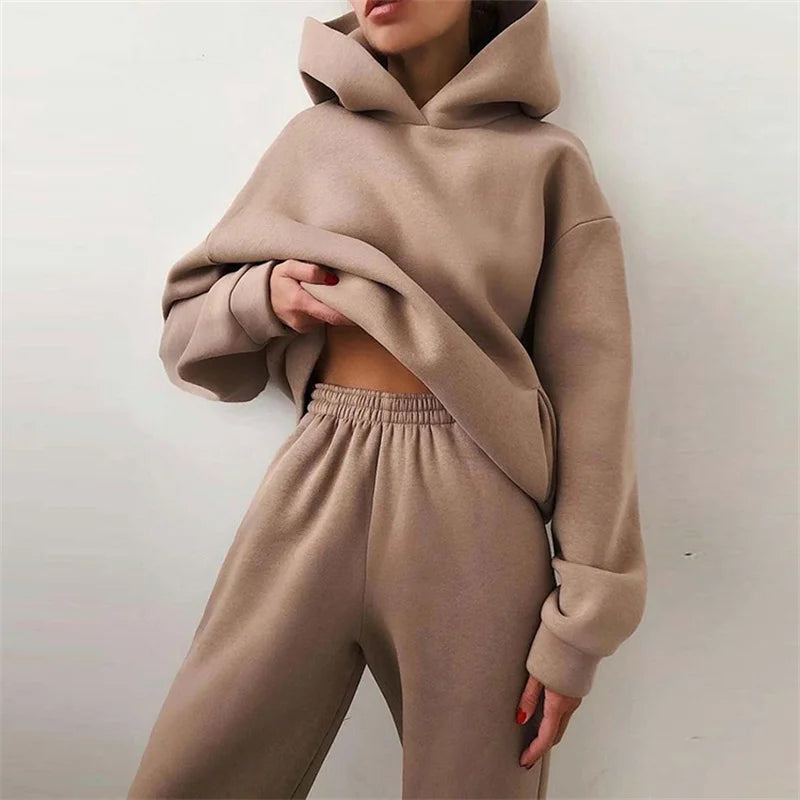 Warm Hoodie & Pant Set