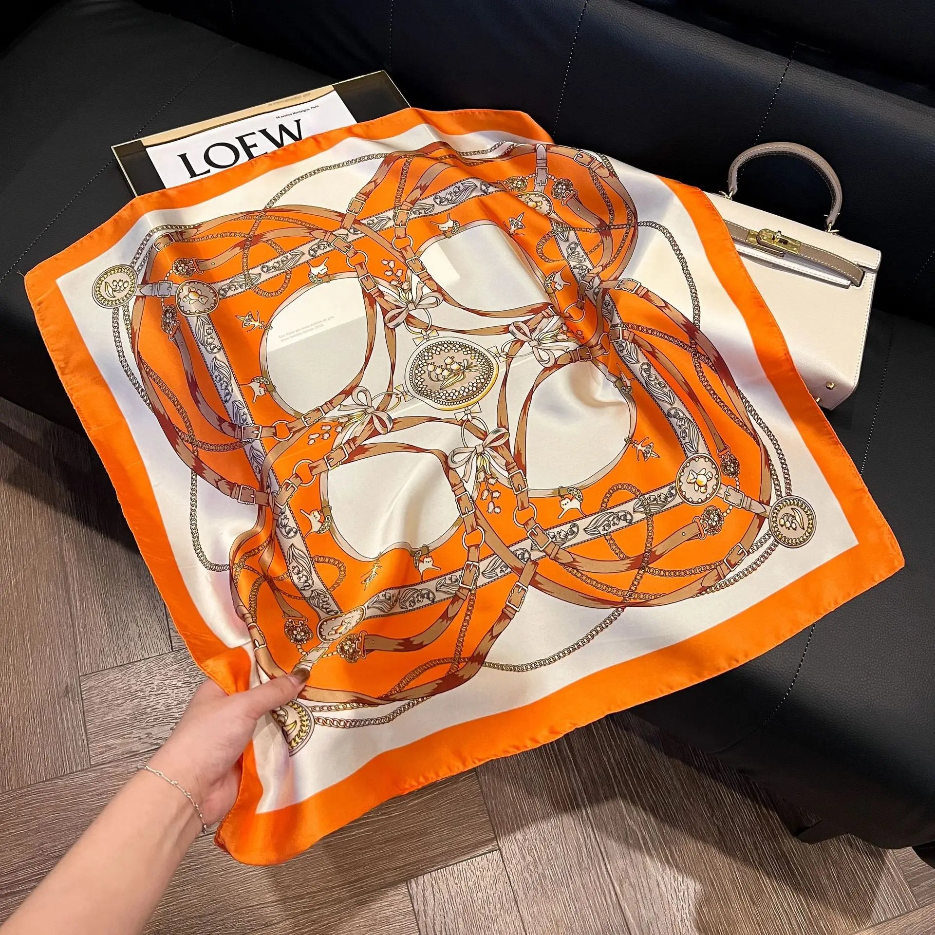 Luxe Square Silk Scarf
