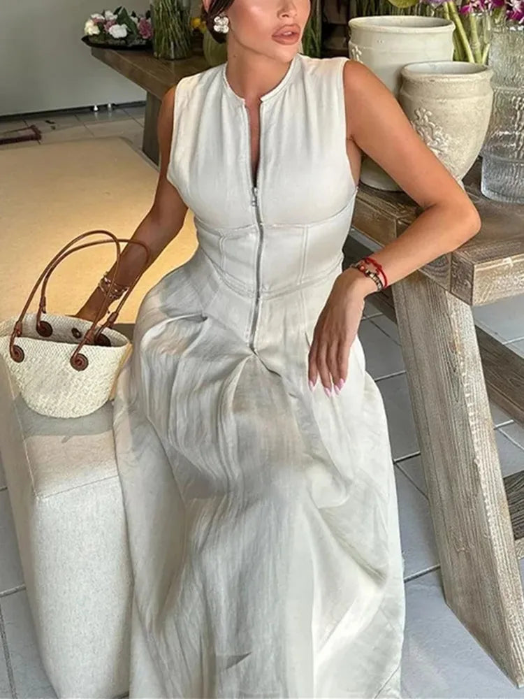 Elegant Sleeveless Bodycon Dress