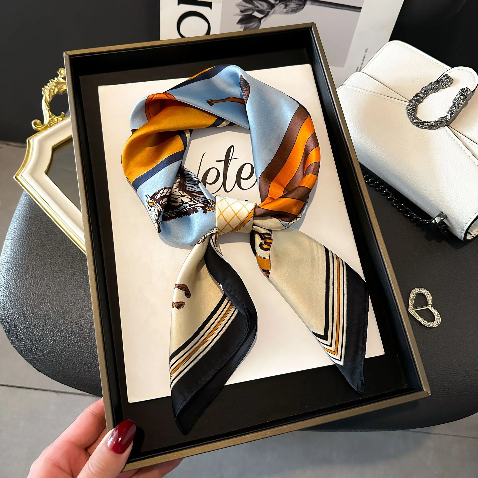 Luxe Square Silk Scarf