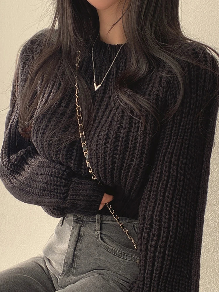 Loose Vintage Winter Knitwear