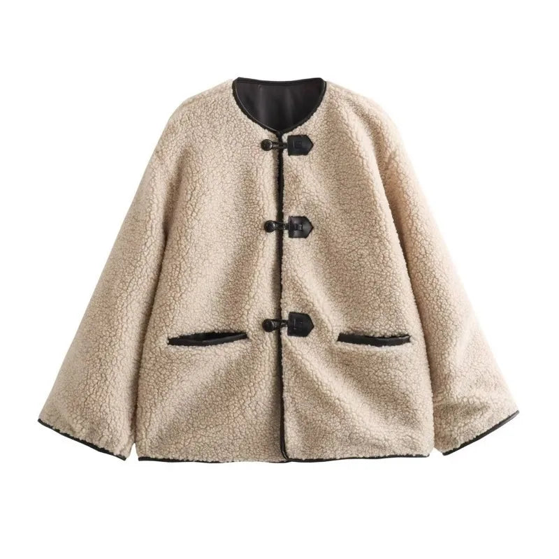 Loose Jacket Coat Retro