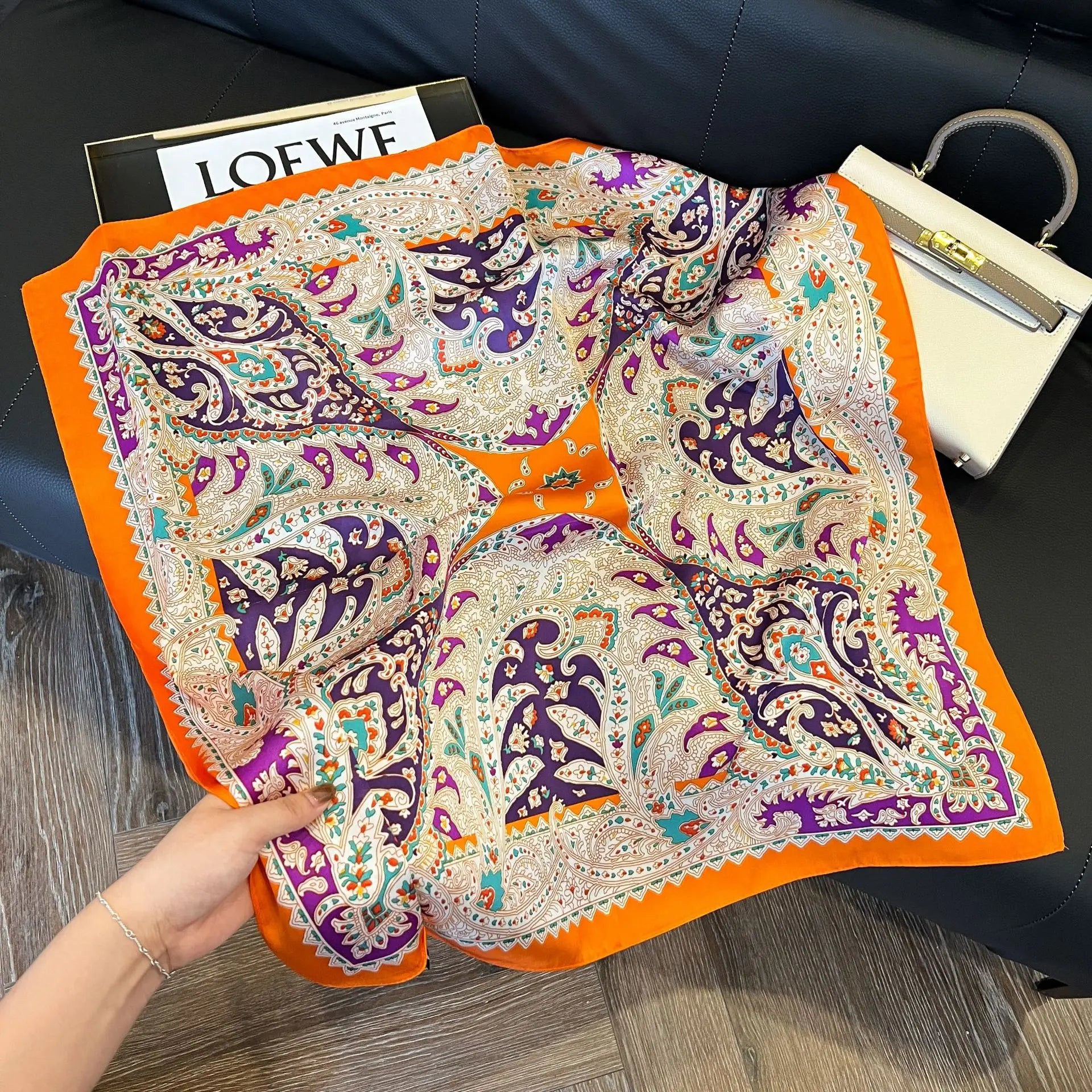 Luxe Square Silk Scarf