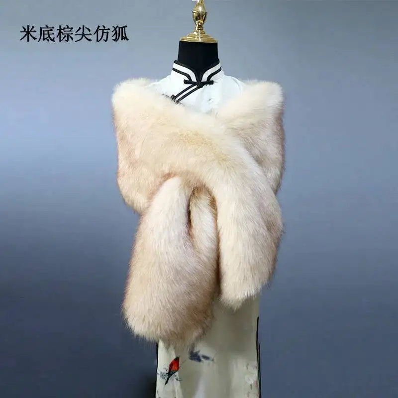 Winter Plush Shawl Wrap