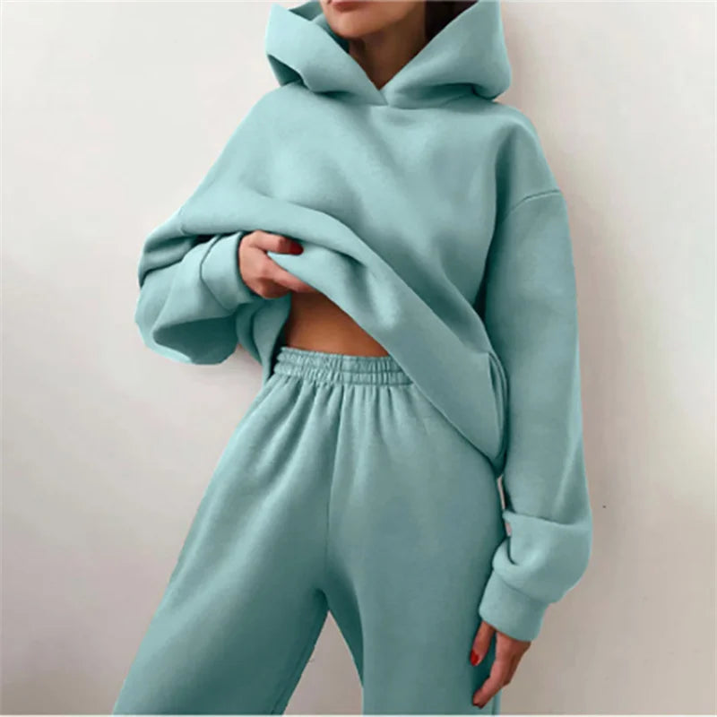 Warm Hoodie & Pant Set