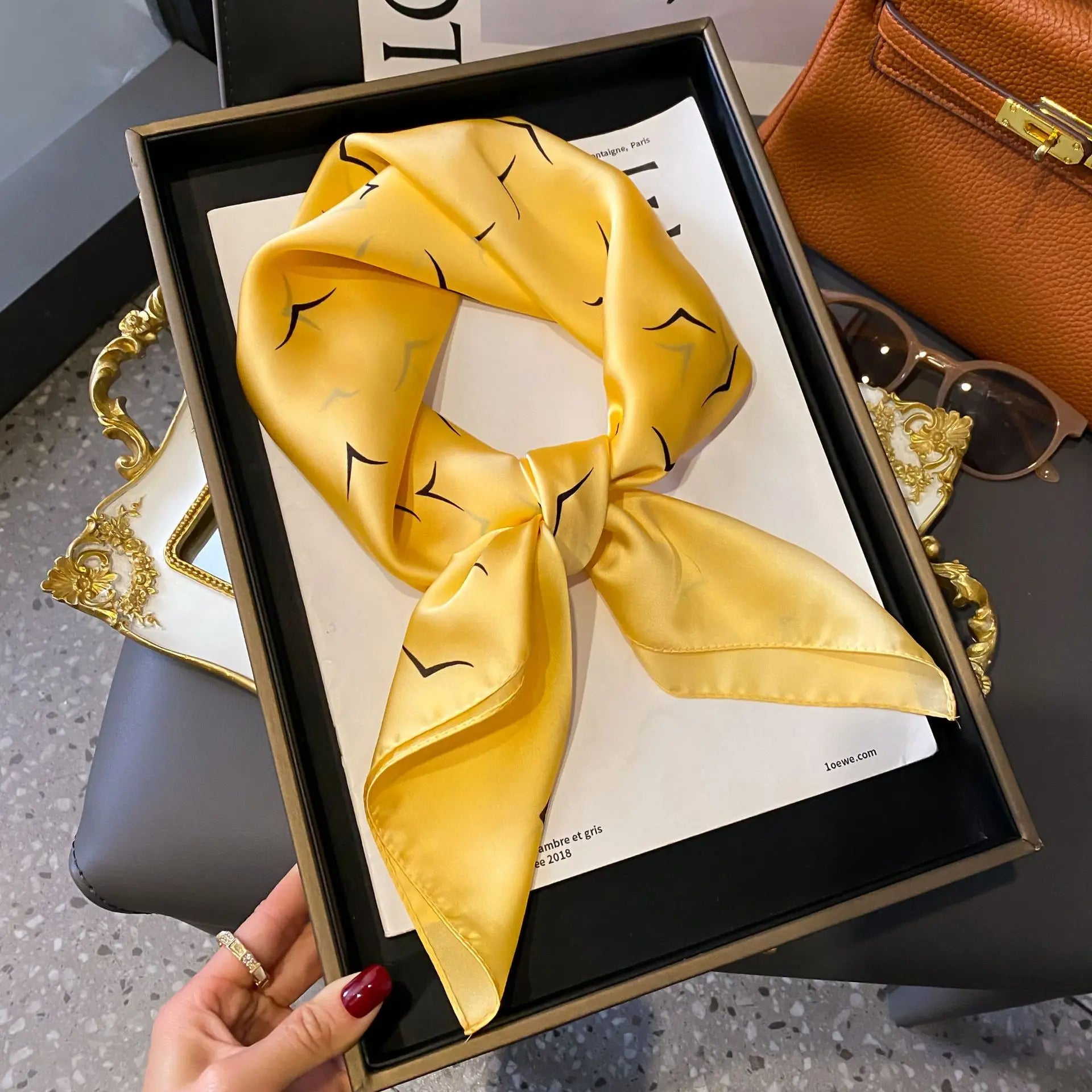 Luxe Square Silk Scarf