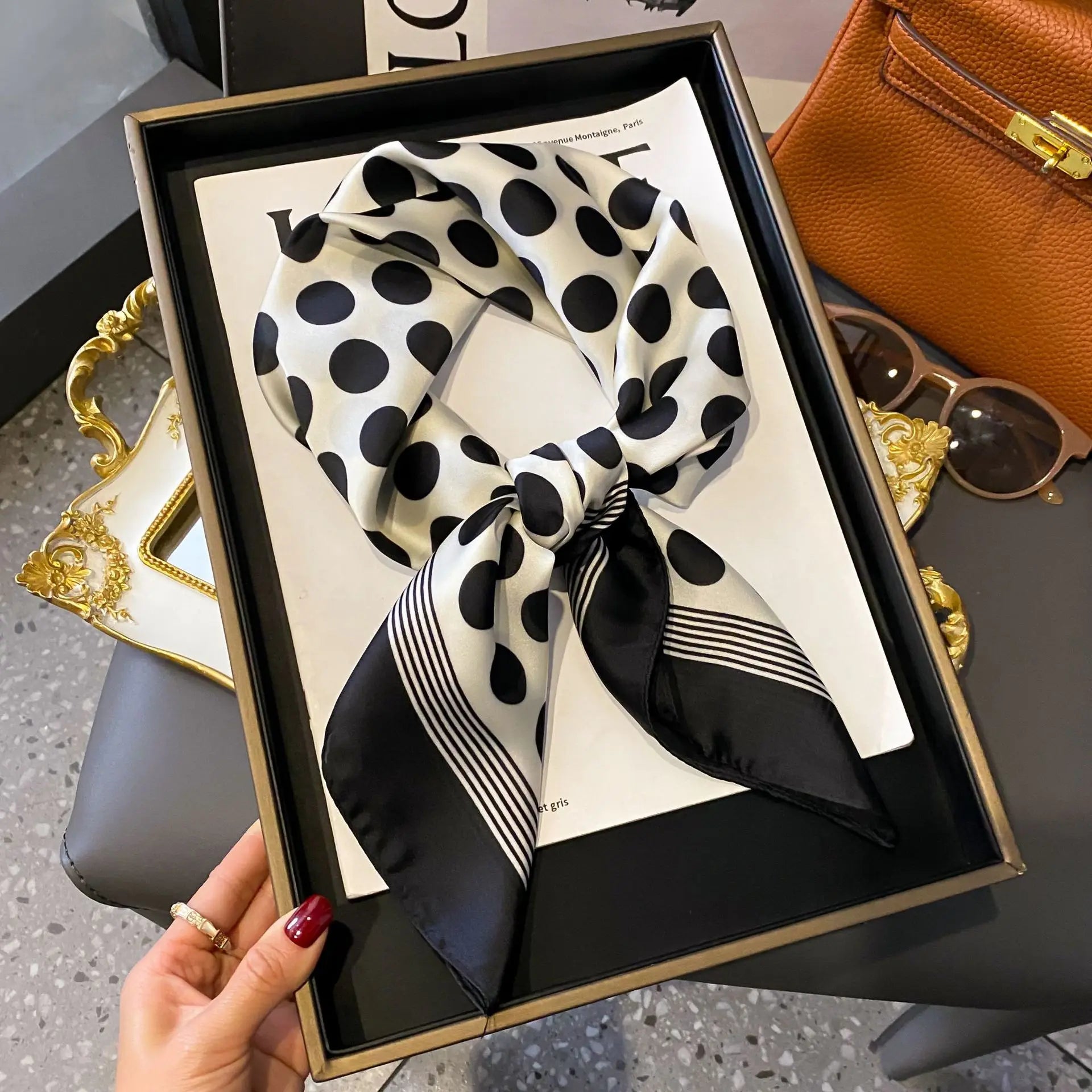 Luxe Square Silk Scarf