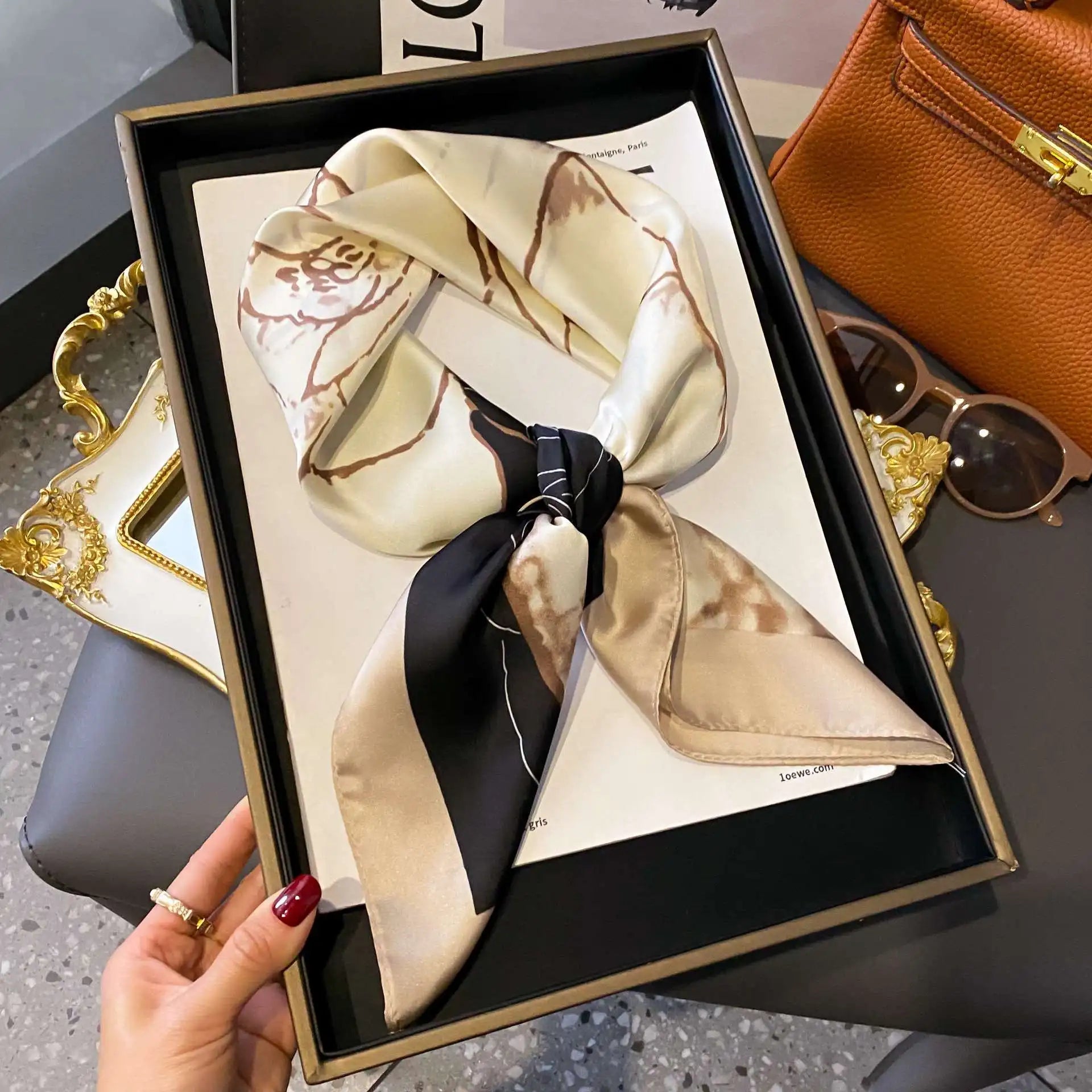 Luxe Square Silk Scarf