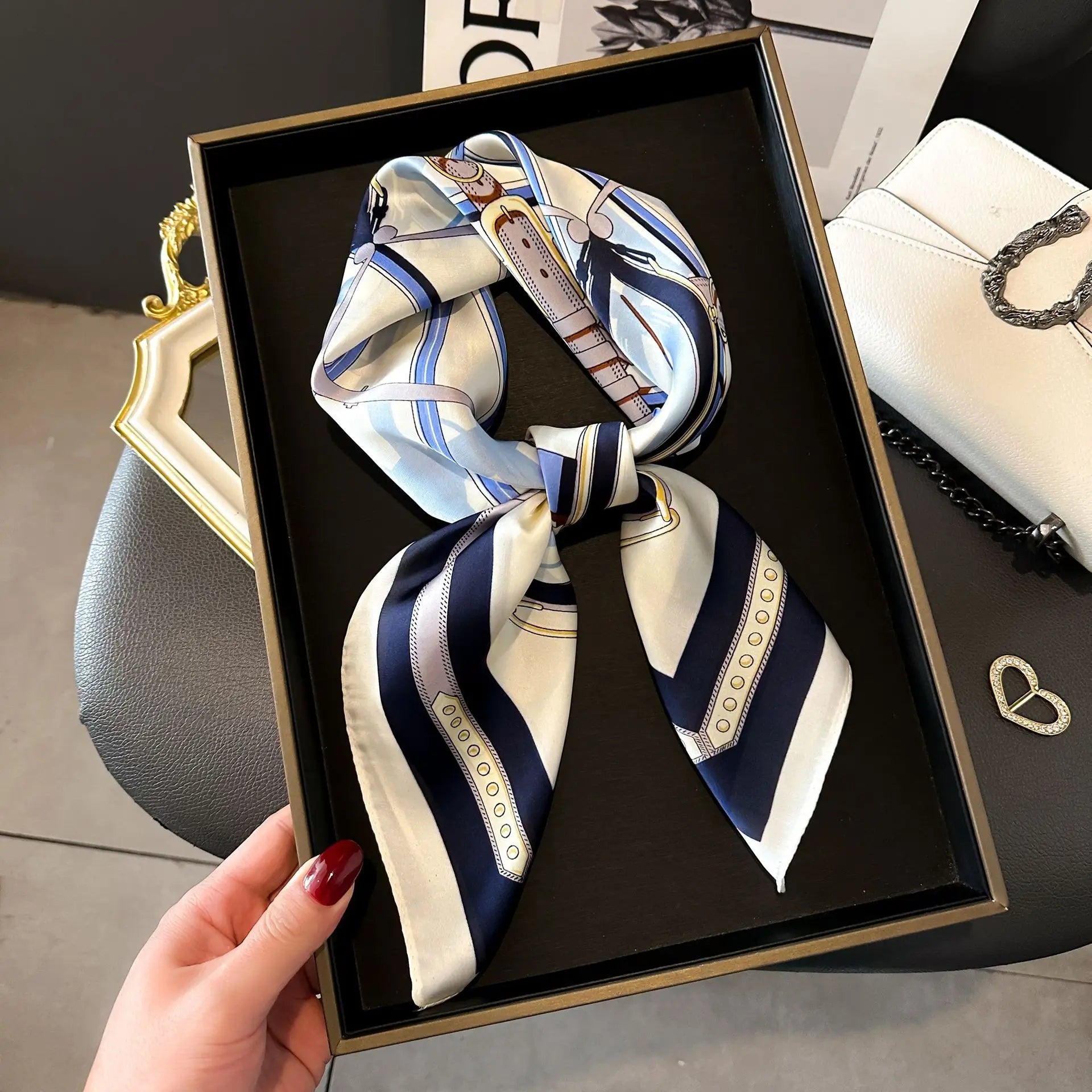 Luxe Square Silk Scarf